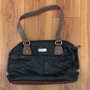 Stone Mountain Black and Brown Shoulder Bag